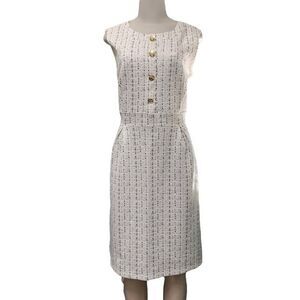 Enfocus Studio Sleeveless Metallic Classic Fit and Flare A-Line Dress Size 14